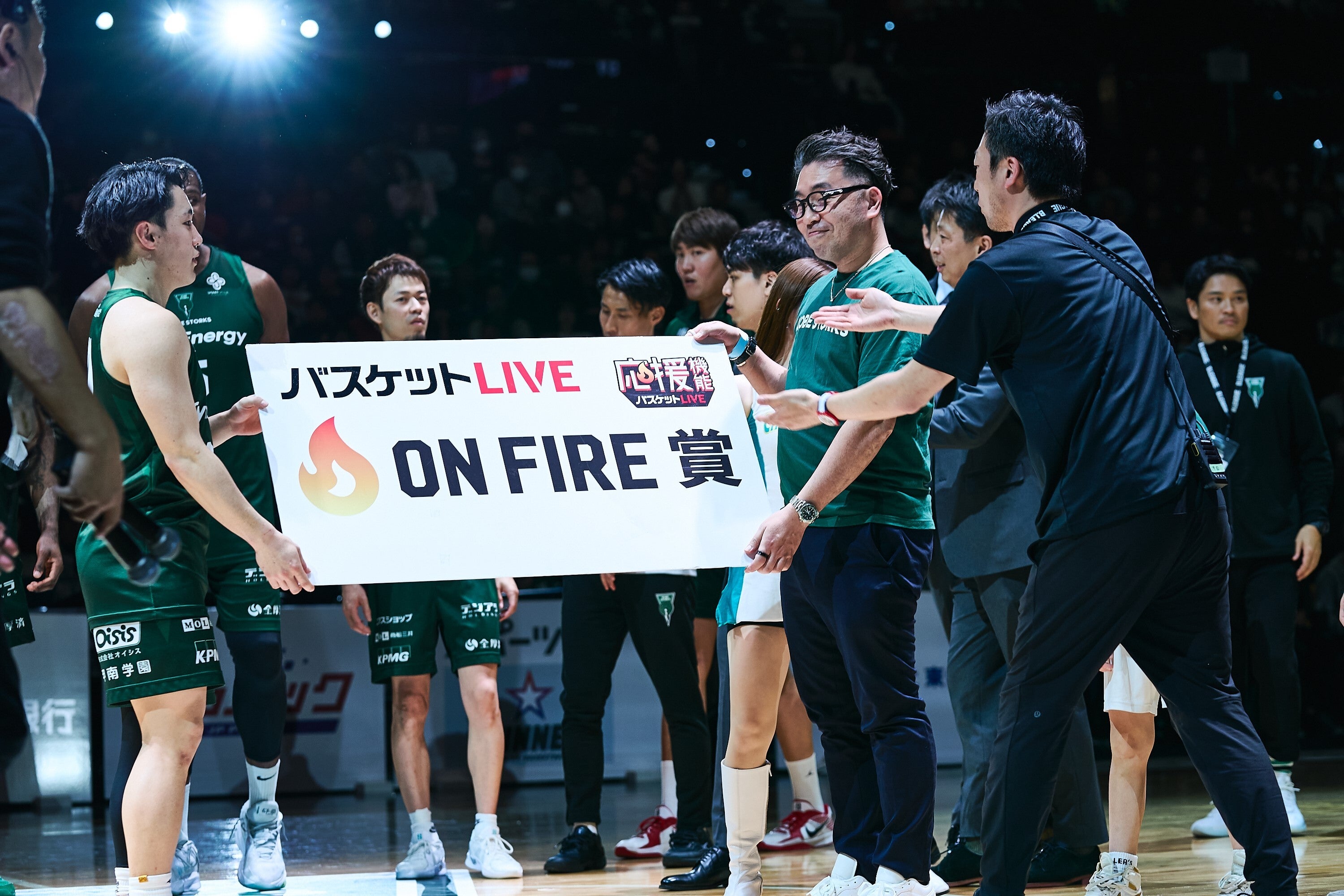 ホームゲームでの冠協賛・会場広告