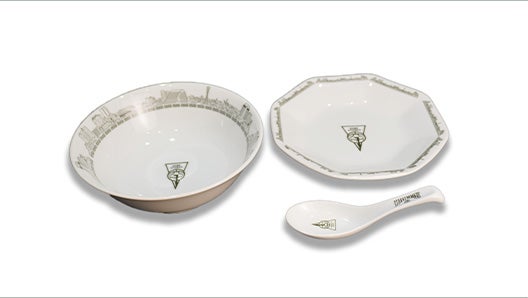 どんぶり・チャーハン皿・レンゲ3点セット