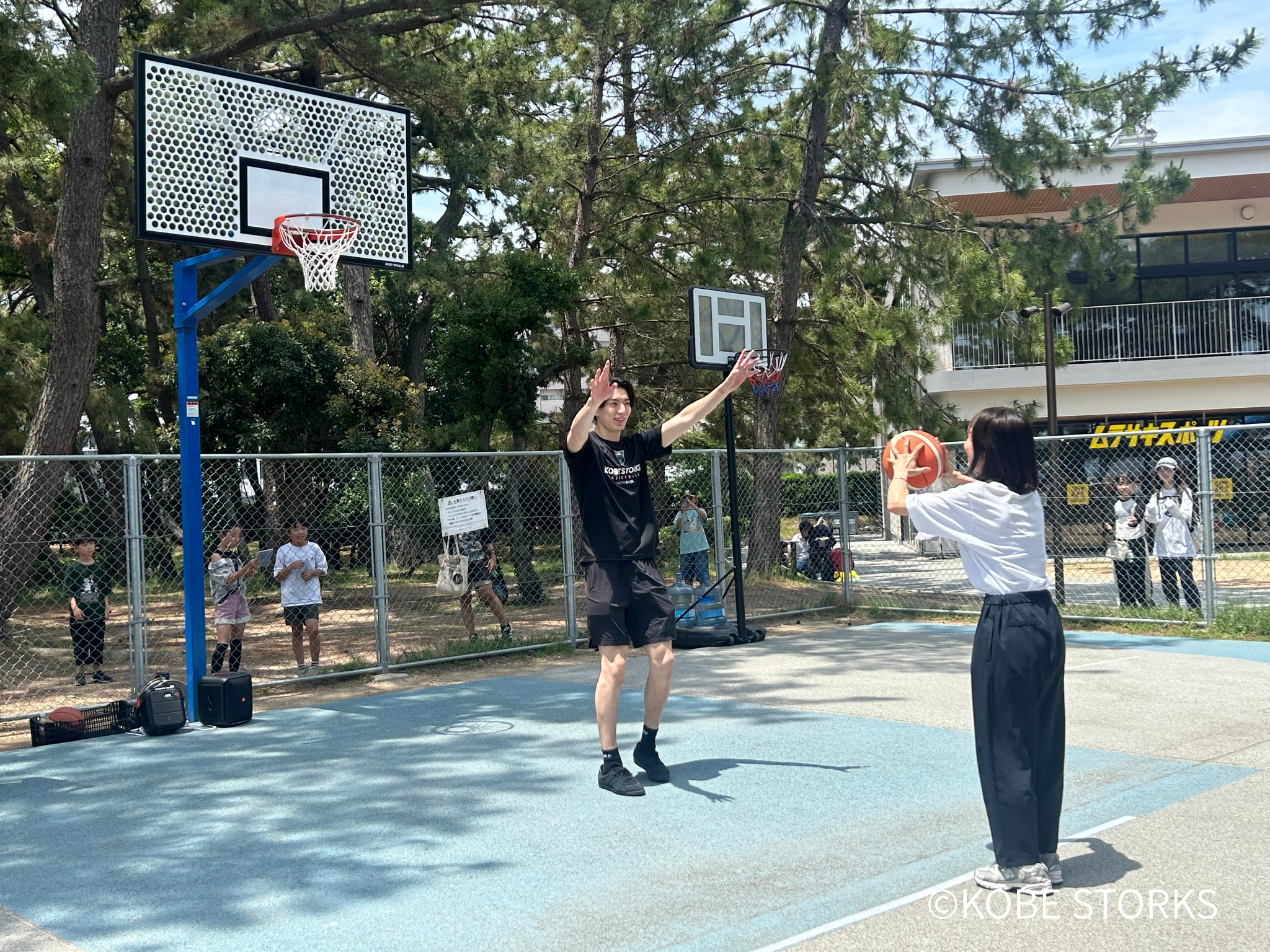 金田選手フリースロー