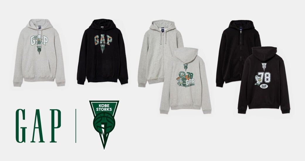 Gap × 神戸ストークス コラボパーカー発売のお知らせ
